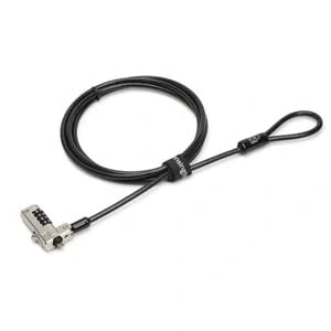 Afbeelding van Dell Kensington N17 combinatieslot voor wigvormige sleuven, Beveiliging van notebooks, Zwart
