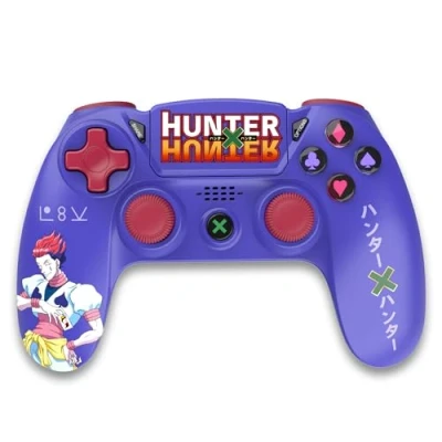 Afbeelding van Freaks and Geeks Hunter x Draadloze controller geschikt voor PS4 LED Paars