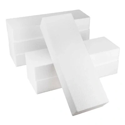 Afbeelding van MCE Commerce Set van 6 piepschuimblokken 30 x 10 5 cm wit A3990714