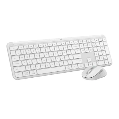 Afbeelding van Logitech MK950 Signature Slim Draadloze Toetsenbord en Muis Combo Azerty Wit
