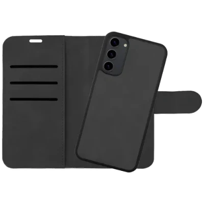 Afbeelding van Just in Case Uitneembare PU leer Book Zwart Samsung Galaxy A14