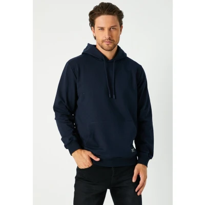 Afbeelding van Comeor Hoodie heren Blauw Dik XXL