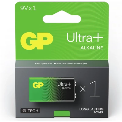 Afbeelding van batterij Ultra+ Alkaline 9V