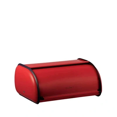 Afbeelding van PLINT Bread Box met Roestvrij Staal Body Metal Home Opbergbak voor Keuken Counter, Extra Grote Bin Schuifdeksel, Houder Deksel, Bakery Storage Container, Red Color