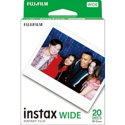 Afbeelding van INSTAX 2 verpakkingen van 10 Wide ISO 800 instant film met witte rand