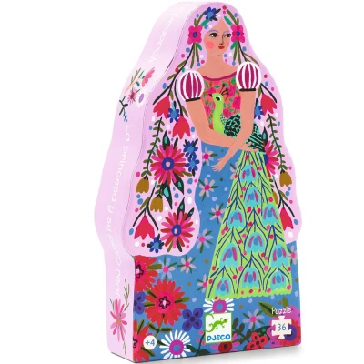 Afbeelding van Djeco puzzel de prinses en haar pauw 36st