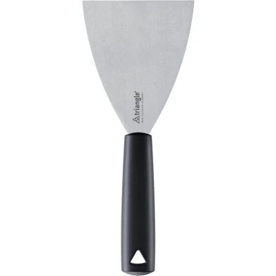 Afbeelding van Triangle Bakspatel Extra Breed 10 cm Lemmet RVS met Kunststof Heft Zwart