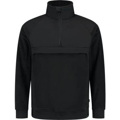 Afbeelding van Tricorp 302701 Sweater Anorak RE2050 Zwart