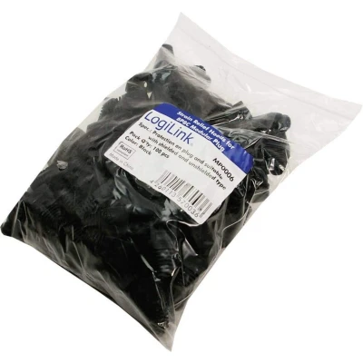 Afbeelding van LogiLink MP0006 stekkerbescherming Zwart 100 stuk(s)