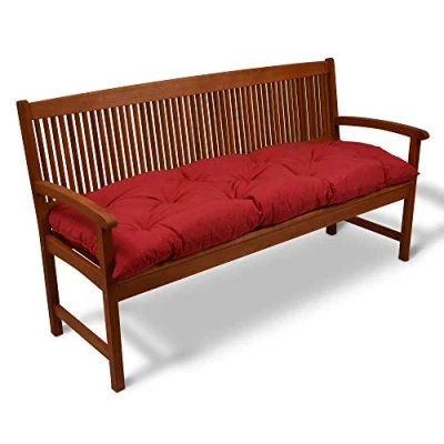 Afbeelding van Beautissu Bankkussen Flair BK Zitkussen Tuinkussen 180x50x8 cm rood kussen voor tuinbank