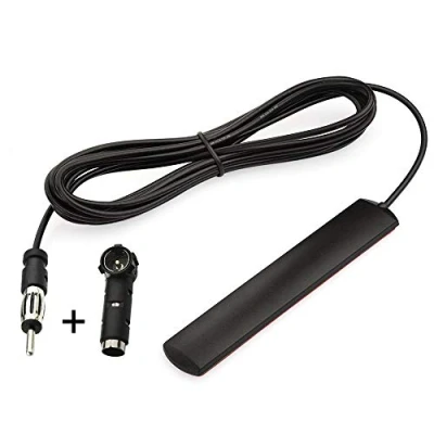Afbeelding van Eightwood FM Antenne Autoradio DIN Adapter Patch 3m Kabel Windschermen Plakken + 41585 Vrouwtje naar ISO voor Radio Auto&#039;s Vrachtwagens DAB