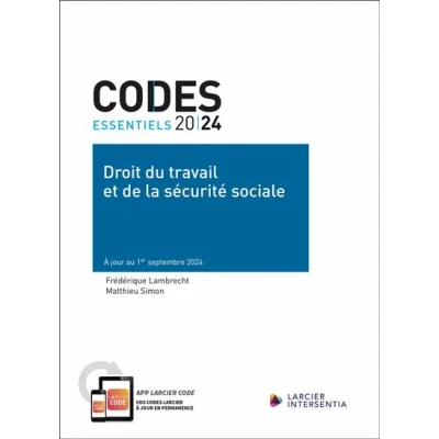 Image de Code essentiel Droit du travail et de la sécurité sociale 2024 À jour au 1er septembre