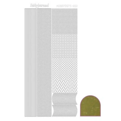 Afbeelding van Hobbydots sticker Mirror Gold 10 stuks