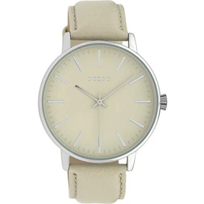 Afbeelding van Oozoo Dameshorloge met lederen band beige/beige 42 mm C10041, Riem