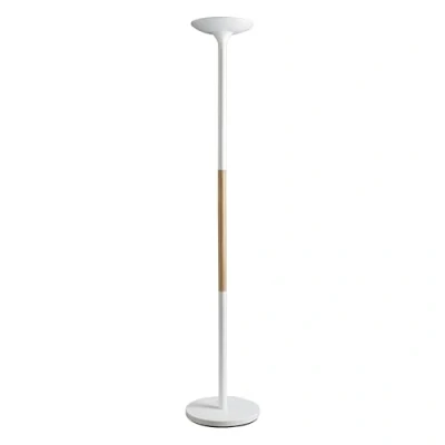 Image de Lampadaire LED Pryska Bois et blanc Unilux
