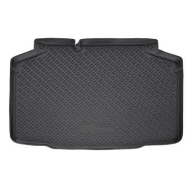 Afbeelding van J&amp;J AUTOMOTIVE Voertuigspecifieke rubberen kofferbakmat voor Kamiq vanaf 2019, antislip, perfecte pasvorm, met 2 cm hoge rand, oprolbare kofferbakbeschermingsmat,