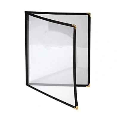 Afbeelding van Olympia American Style menuhouder A4 zwart dubbel