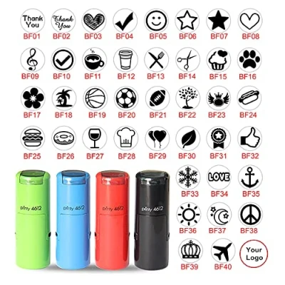 Afbeelding van Gepersonaliseerde klantenkaartstempel, klein logo, mini stempel, kleine trouwstempel