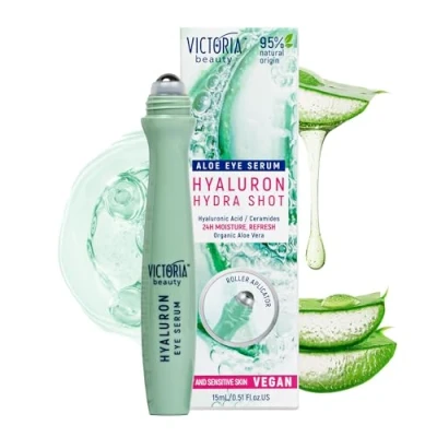 Afbeelding van Victoria Beauty Aloe Eye serum Hyaluron Hydra Shot Vera Hydrating Oog contour roller 15 ml
