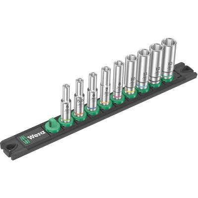 Afbeelding van Wera A Deep 05005410001 Dopsleutelset Inch 1/4 9 delig