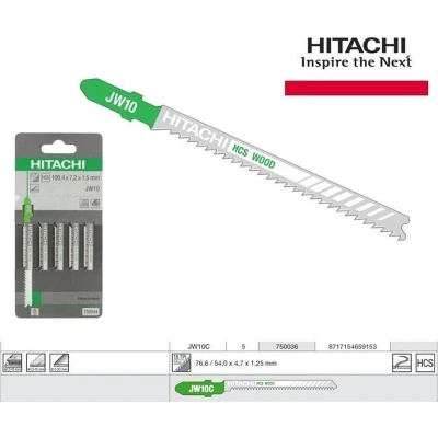 Afbeelding van Hitachi Decoupeerzaagbladen JW10 blister van 5 bladen