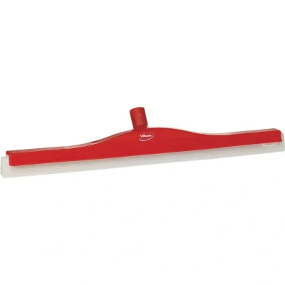 Afbeelding van Vikan Vloertrekkers Met Flexibele Nek Klassieke Vloertrekker Polypropyleen En Witte Schuimrubber Cassette 60cm Breed Rood