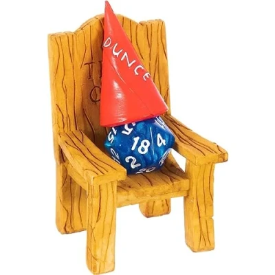 Afbeelding van Dice Jail Dunce Chair &amp; Hat