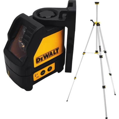 Afbeelding van DeWALT DW088CGTRI Kruislijnlaser met statief 2 lijnen 15m Groen