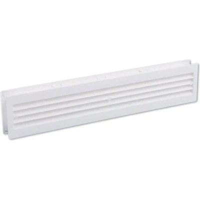 Afbeelding van Nedco deurventilatierooster 455x90mm kunststof wit (verpakt)