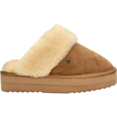 Afbeelding van Warmbat Australia Pantoffels, Dames, Maat: 40, Brown Veloursleer