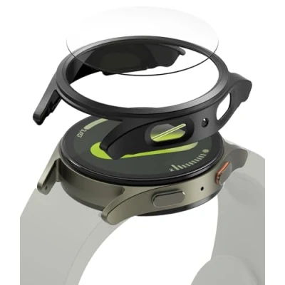 Afbeelding van RINGKE SLANK &amp; GETEMPERD GLAZEN GALAXY HORLOGE 7 (40 MM) TITANIUM ZWART