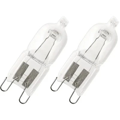 Afbeelding van OSRAM Eco halogeenlamp Energielabel: G (A G) G9 43 mm 230 V 20 W Warmwit Stiftfitting Dimbaar 2 stuk(s)