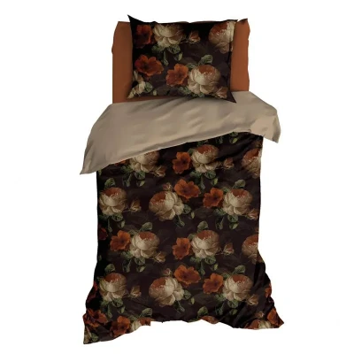 Afbeelding van Satin d&#039;Or Valeria Dekbedovertrek Eenpersoons 140x200/220 cm Bruin