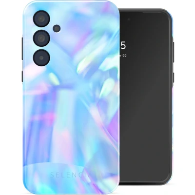 Afbeelding van Selencia Hoesje Geschikt voor Samsung Galaxy A35 Vivid Backcover Holographic Blue Dream