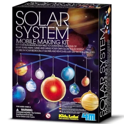 Afbeelding van 4m bouwset mobiel zonnestelsel glow in the dark