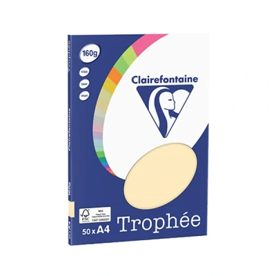 Image de Clairefontaine papier couleur 160 g/m² A4 (50 feuilles) chamois