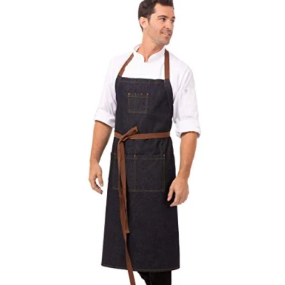 Afbeelding van Chef Works Memphis lang schort indigo