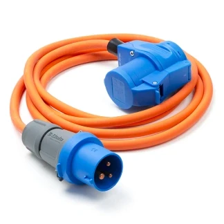 Afbeelding van CEE verlengkabel Brennenstuhl 1.5 meter (16A, 230V, 3x2.5mm², IP44, hoekkoppeling)