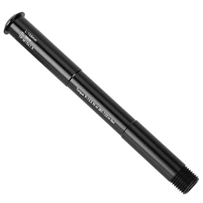 Afbeelding van Vooraf gelas, aluminiumlegering naafbuis door as voor RockShox mountainbike (zwart) (15 x 110 mm (158 l))