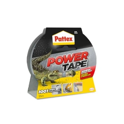 Afbeelding van Pattex plakband Power Tape lengte: 25 m, grijs textieltape