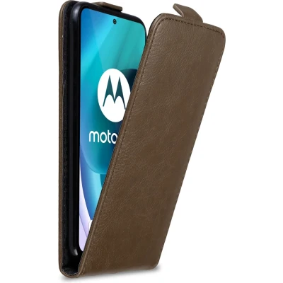 Afbeelding van Cadorabo Hoesje geschikt voor Motorola MOTO G71 5G in KOFFIE BRUIN Beschermhoes flip design Case Cover met magnetische sluiting