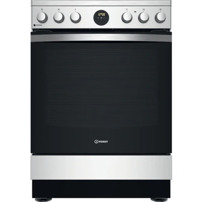 Afbeelding van Indesit Hotpoint Ariston Is67v8chx/e Vitrokeramisch Fornuis Inox/metaal Energieklasse A