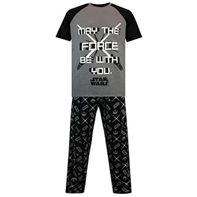 Afbeelding van Star Wars Sterrenoorlog pyjamaset voor heren, zwart.