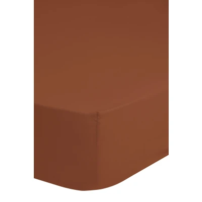 Afbeelding van Hoeslaken 100x200 cm terracottakleurig