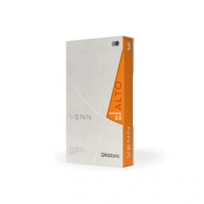 Afbeelding van D&#039;Addario Woodwinds VAS0125G2 VENN Alto Saxophone Reed G2 2.5 riet voor altsaxofoon