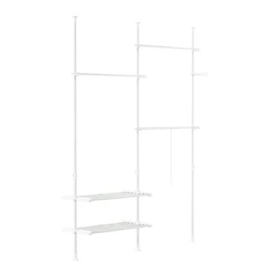 Afbeelding van SoBuy, FRG34+FRG35, reksysteem, telescoop, garderobe systeem