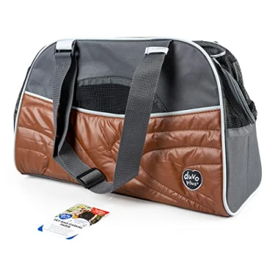 Afbeelding van Duvoplus Draagtas Hond Paris Pet Bag Casual 44x18,5x25,5cm Caramel 1st