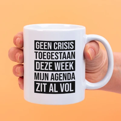Afbeelding van Mok Geen crises toegestaan deze week