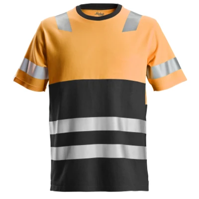 Afbeelding van Snickers 2534 AllroundWork, High Vis T Shirt Klasse 1 HV Oranje/Zwart