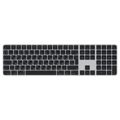 Afbeelding van Apple Magic Keyboard toetsenbord USB + Bluetooth QWERTY Russisch Zilver, Zwart